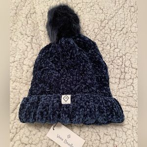 Vera Bradley Chenille Pom Pom beanie